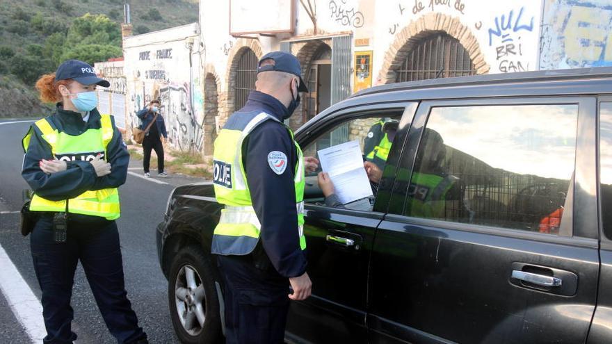 Control al coll de Belitres el novembre de 2020