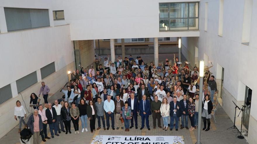 Celebración de la distinción de la Unesco en Llíria con todos los representantes.