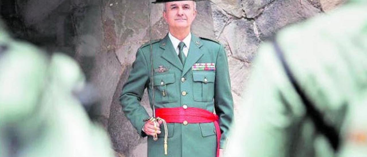 El general Juan Miguel Arribas Revuelto, jefe de la Zona de Canarias de la Guardia Civil.