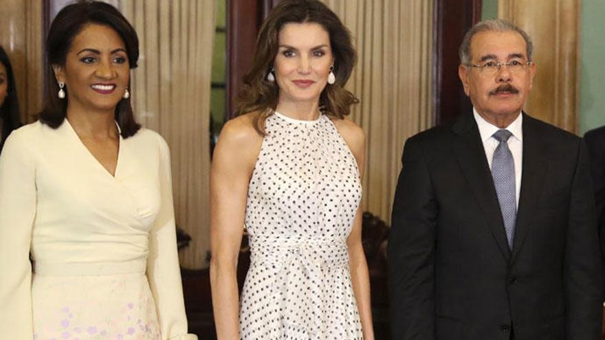 La Reina Letizia, junto a Danilo Medina y Cándida de Montilla