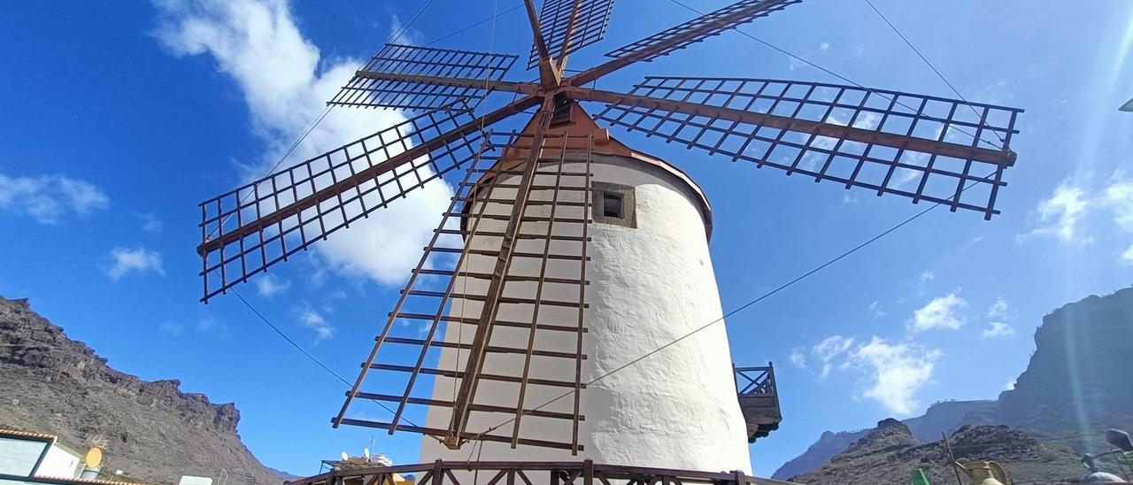 Molino Quemado o Molino de Viento de Mogán.