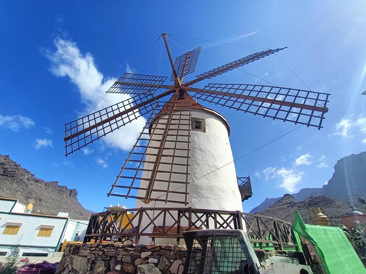 Molino Quemado o Molino de Viento de Mogán.