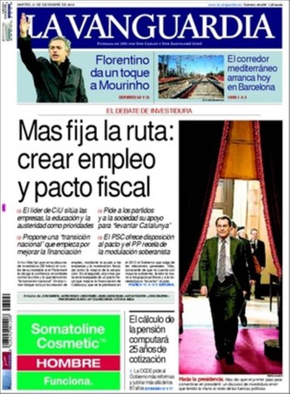 ’La Vanguardia’ destaca que el Port de Barcelona avui és el primer port espanyol connectat amb França pel tren d’ample internacional per a mercaderies; que el mercat de la vivenda de lloguer creix a Barcelona un 13%, i que un menor de 14 anys denuncia el seu pare davant la policia de Barcelona per maltractament.