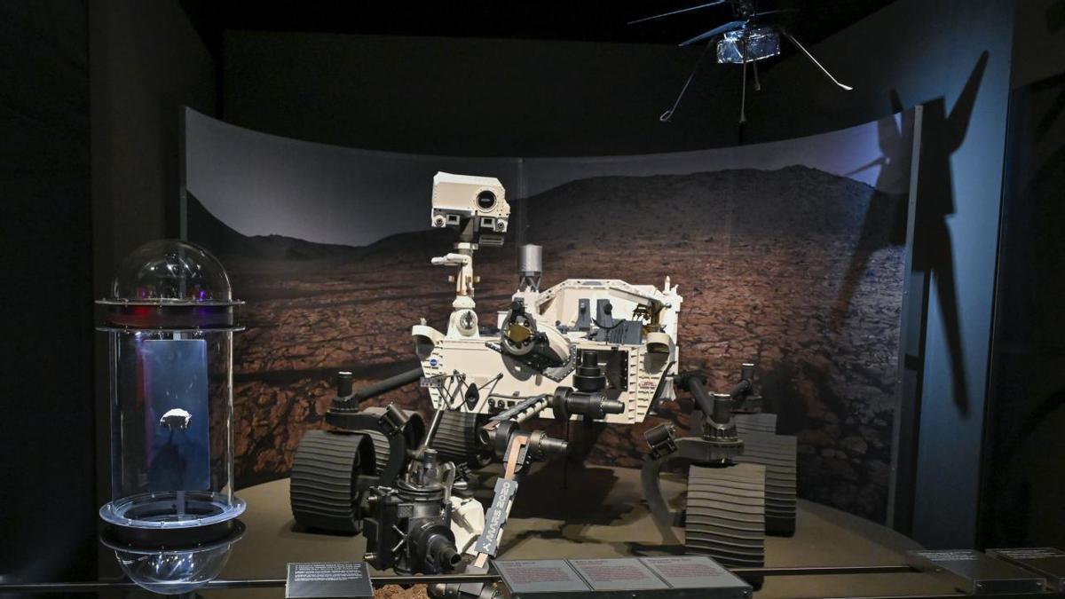 Maqueta del ‘Perseverance’ present en l’exposició “Extraterrestres. Hi ha vida fora de la Terra?”