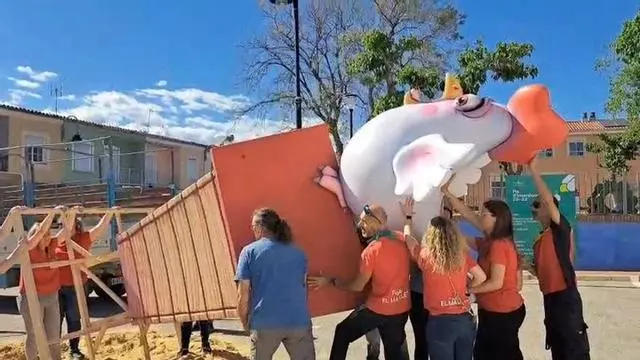 Así han plantado "al tomb" la falla de l'Énova