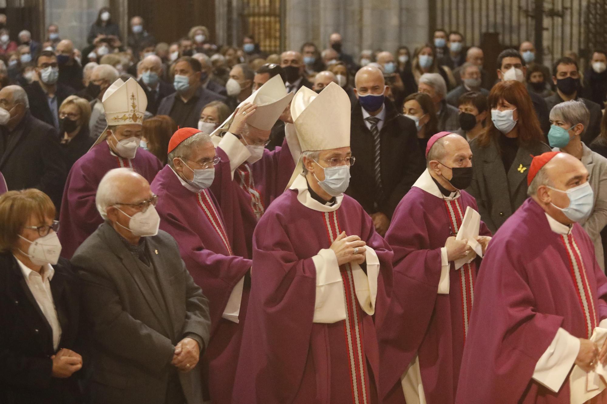 La Catedral de Girona s'omple per acomiadar Francesc Pardo