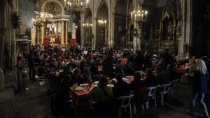 Anterior celebración de la comida navideña de Sant Egidio en Barcelona.