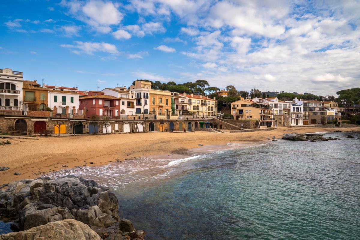 Playa del Canadell Beach in Calella de Palafrugell, Costa Brava