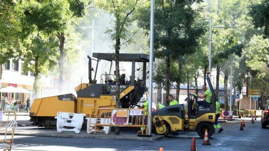 Sagasta y la avenida de Vigo se suman desde este miércoles al plan de asfaltados de Pontevedra