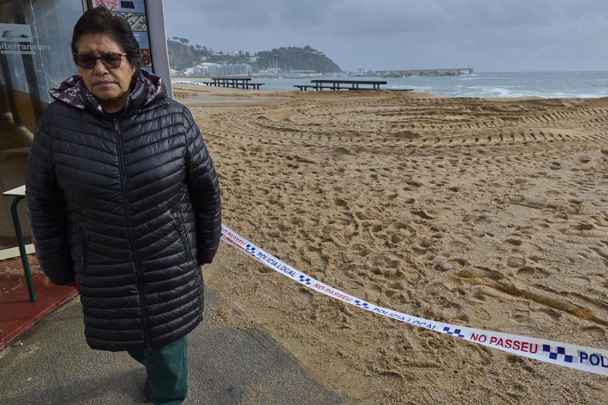Les fotos dels efectes de la llevantada al passeig de Blanes