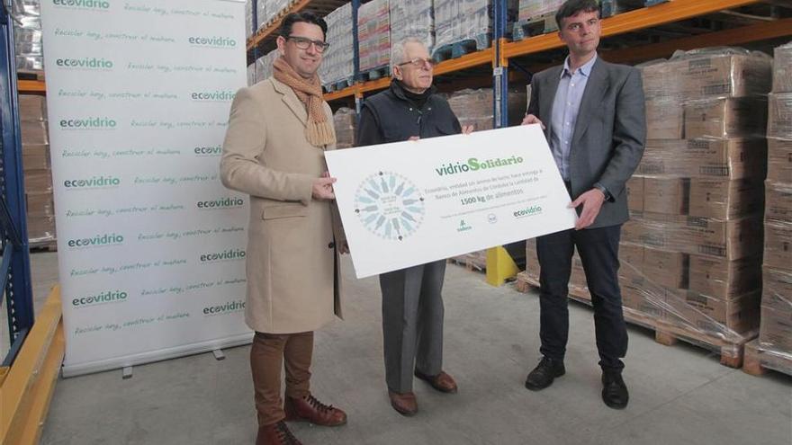 Ecovidrio dona 1.500 kilos de comida al Banco de Alimentos