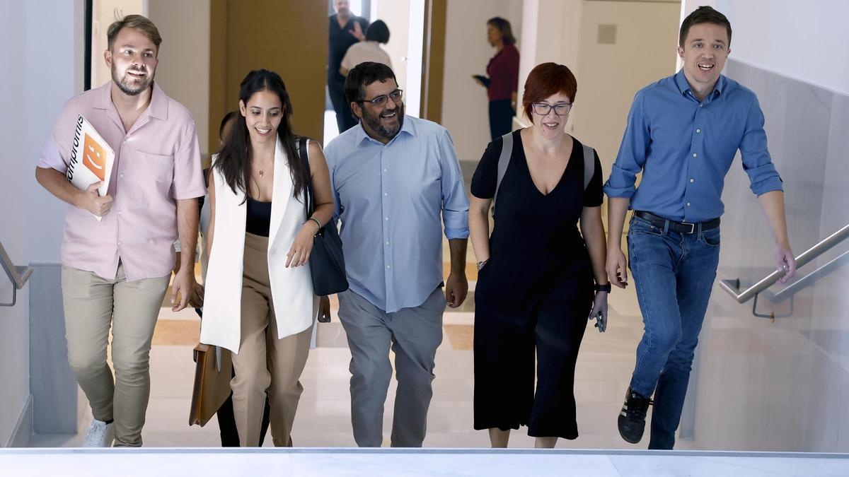 Los diutados valencianos y madrileños de Sumar demuestran su buena sintonía