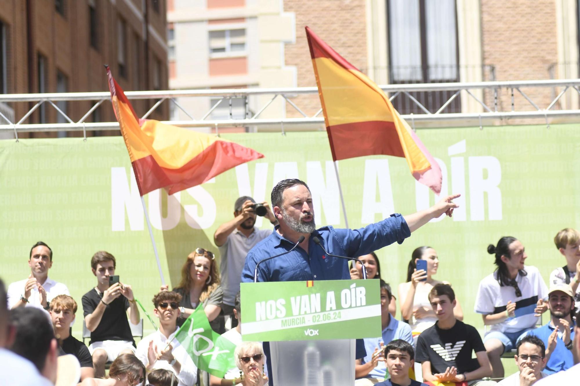 Acto de Santiago Abascal y Jorge Buxadé en Murcia