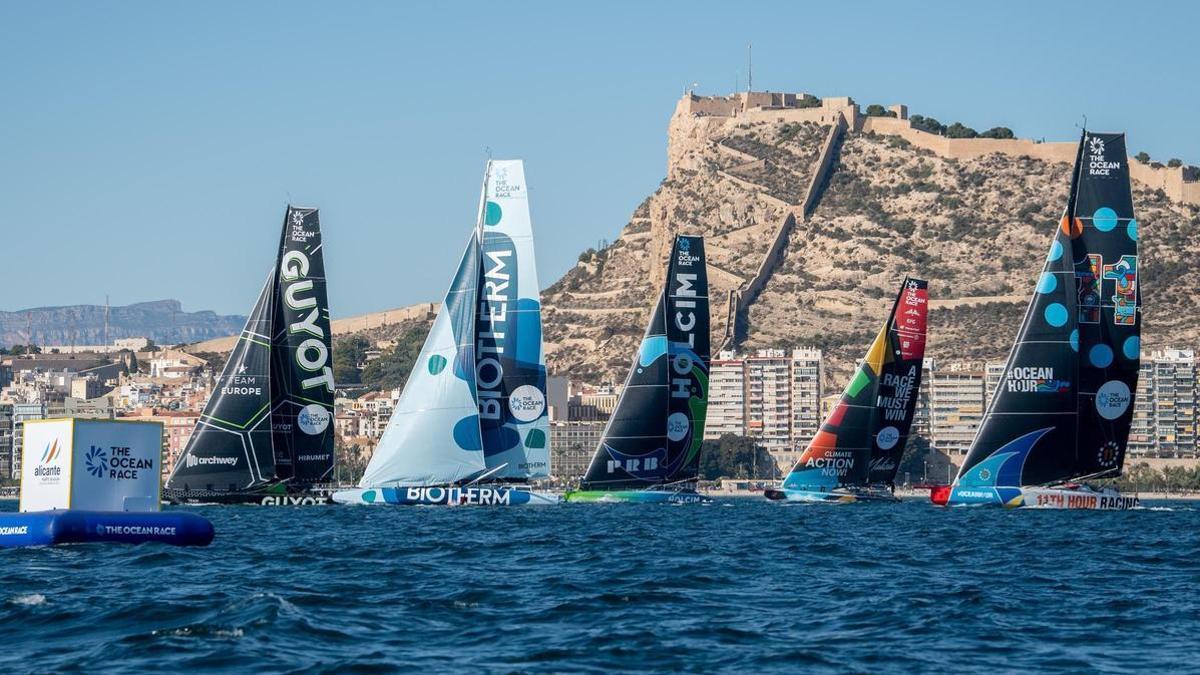 Embarcaciones en la Ocean Race de 2023, en Alicante.