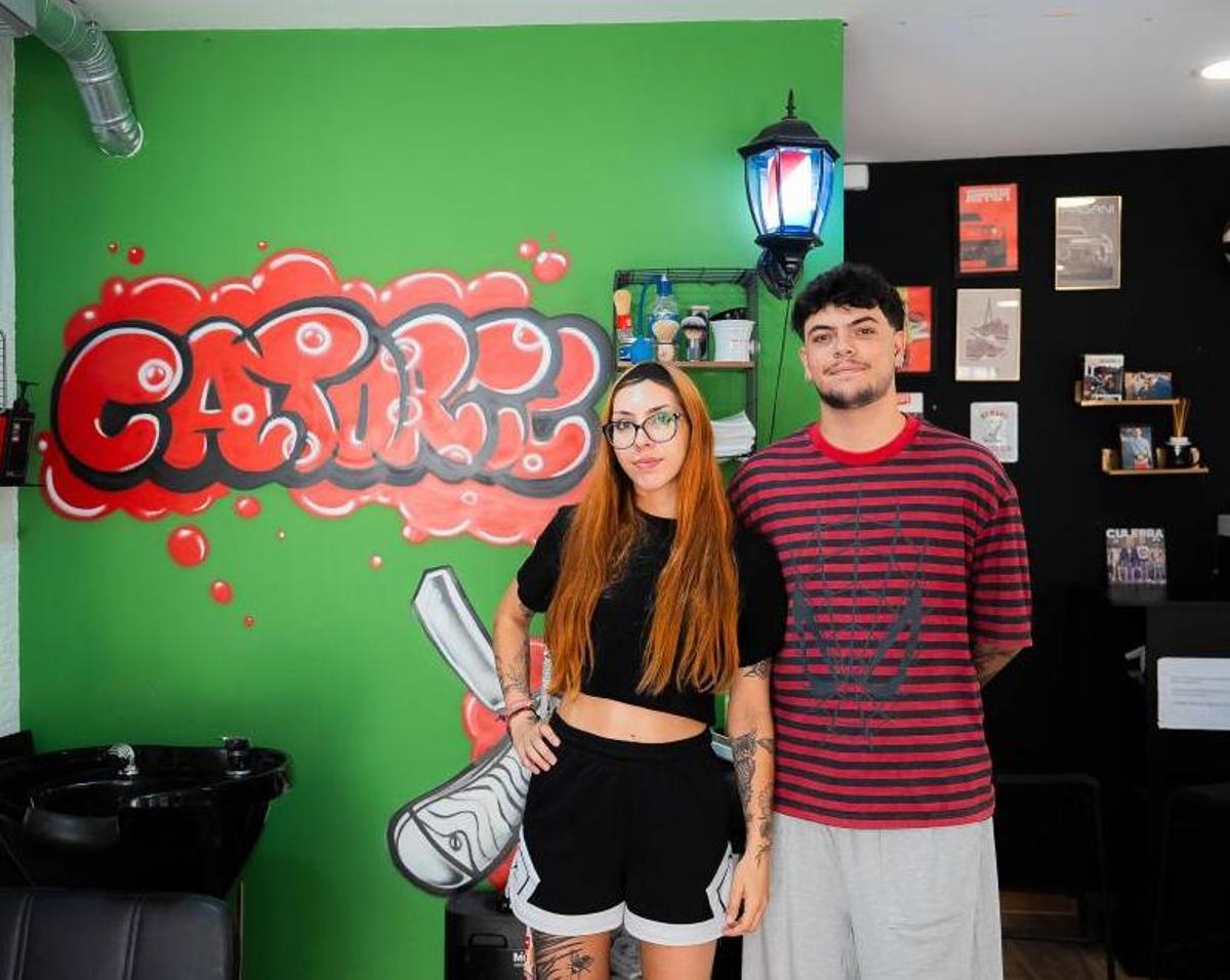 14 barbería, en la calle Princesa