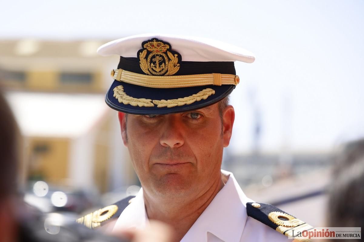 La llegada del buque Hespérides al Puerto de Cartagena, en imágenes