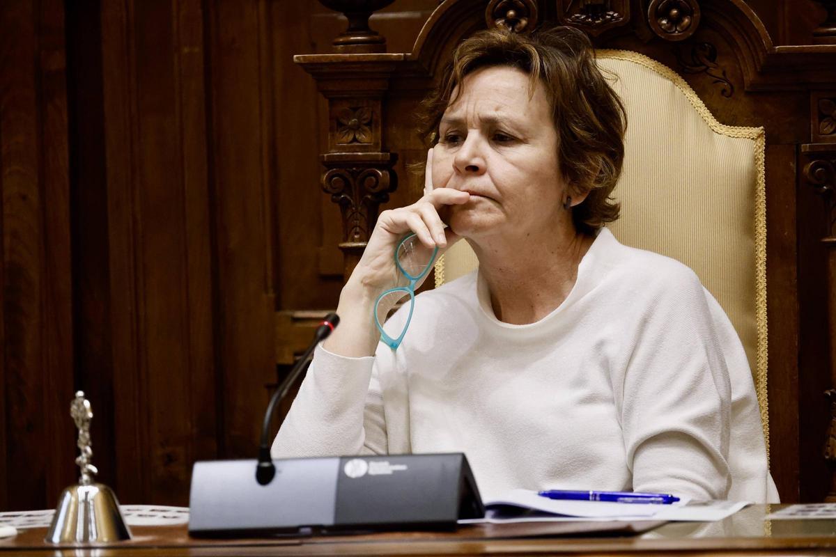 Carmen Moriyón, en el Pleno.