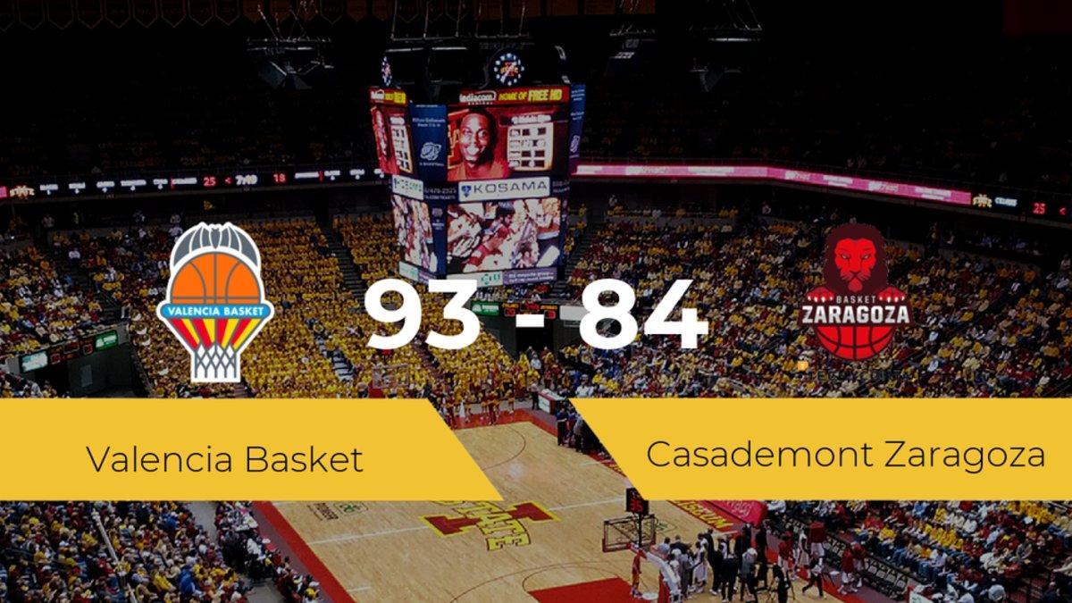 El Valencia Basket se impone por 93-84 frente al Casademont Zaragoza