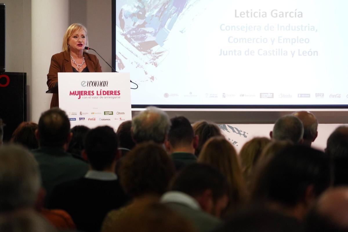Leticia García, en la clausura de la entrega de los premios eWoman 2025