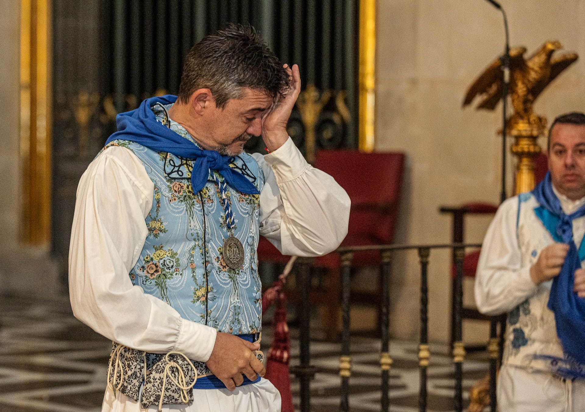 La lluvia impide el encuentro entre la Virgen de la Alegría y el Cristo Resucitado