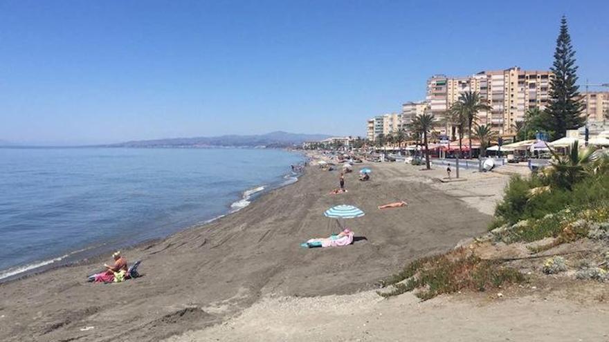 La playa de Ferrara, en Torrox.