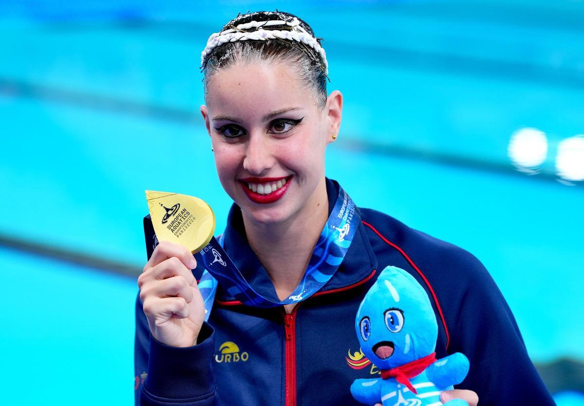Iris Tió se lleva el oro en el solo técnico de los campeonatos de Europa de natación artística