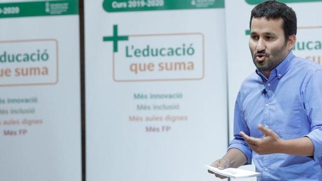 El conseller Vicent Marzà durante su intervención con motivo del inicio de este curso.