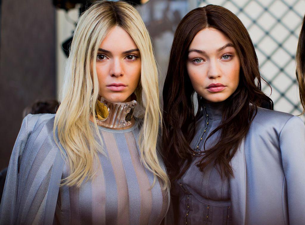 Kendall Jenner y Gigi Hadid para Balmain.