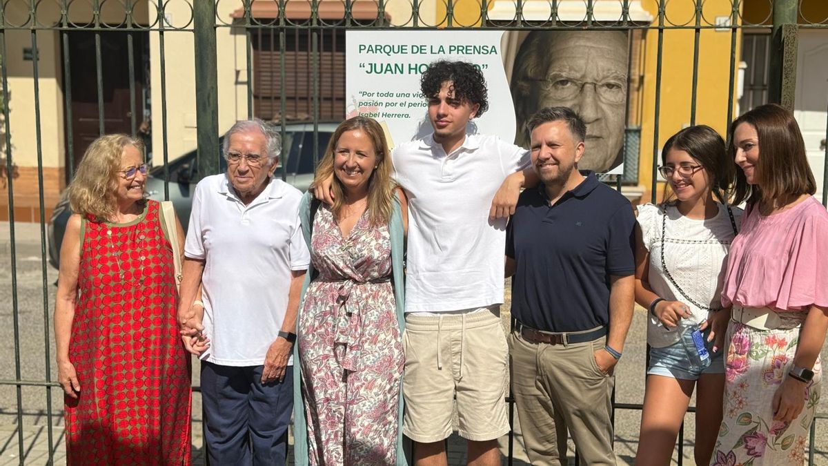 Inauguración del Parque de la Prensa Juan Holgado.