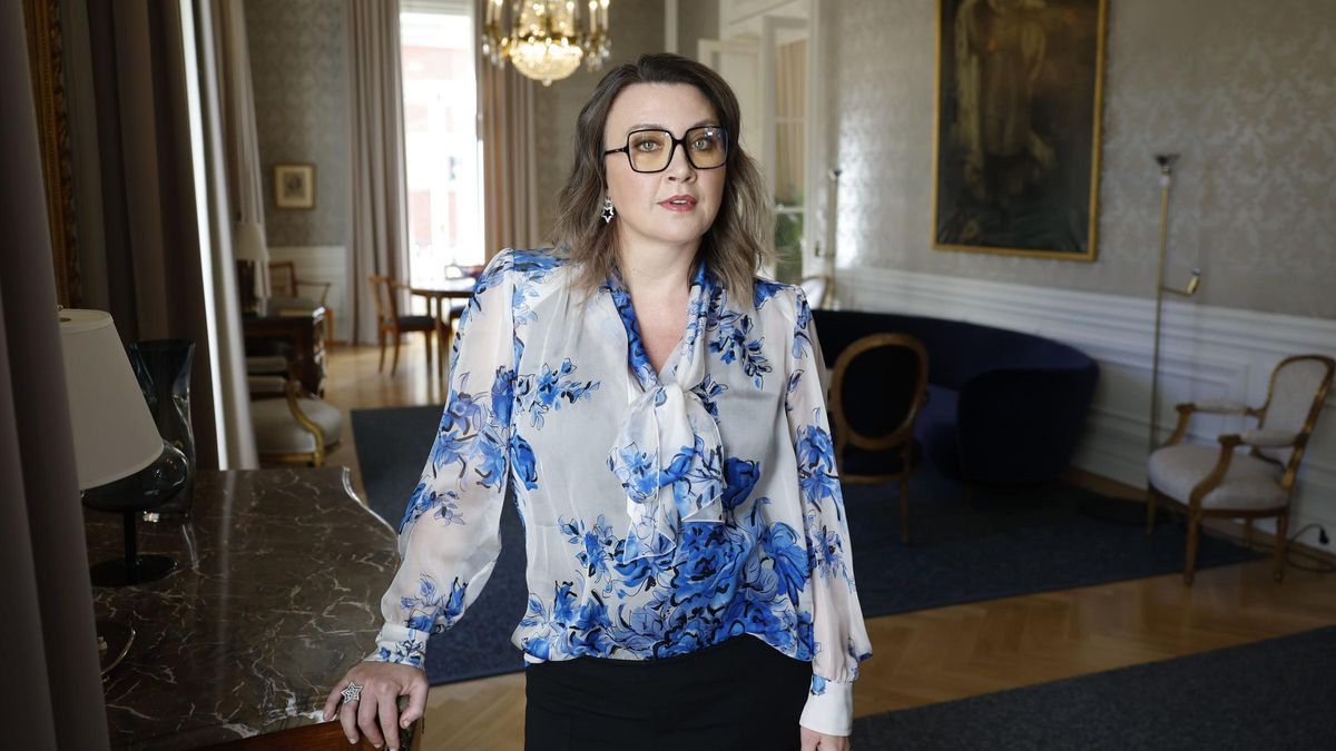 Camila Läckberg antes de la presentación de 'Sueños de bronce', la última entrega de la serie 'Faye'.