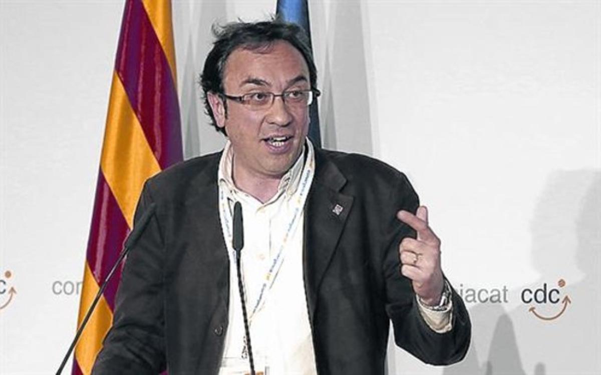 Josep Rull, en la convenció nacional de CDC, el març passat.