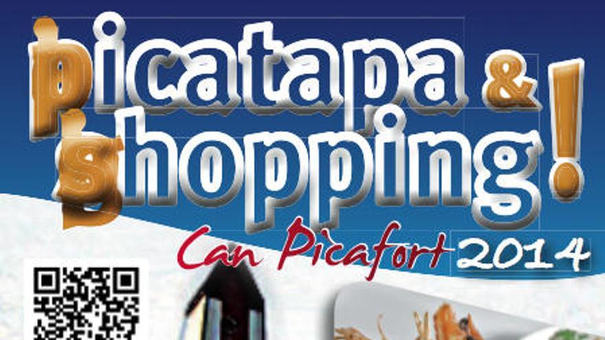 Cartel informativo de Picatapa &amp; Shopping de Can Picafort.