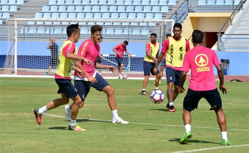 Fase final del entrenamiento de la UD Las Palmas