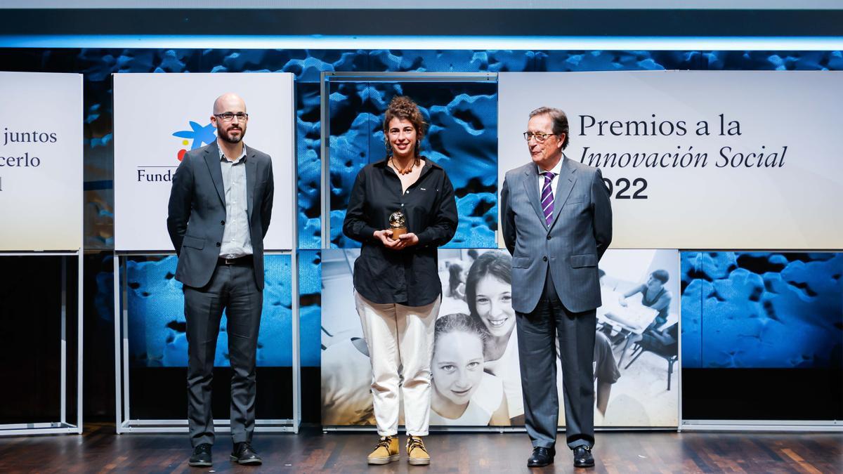 Gloria Falomir, de Interpreta Natura, recoge el Premio Fundación la Caixa a la Innovación Social
