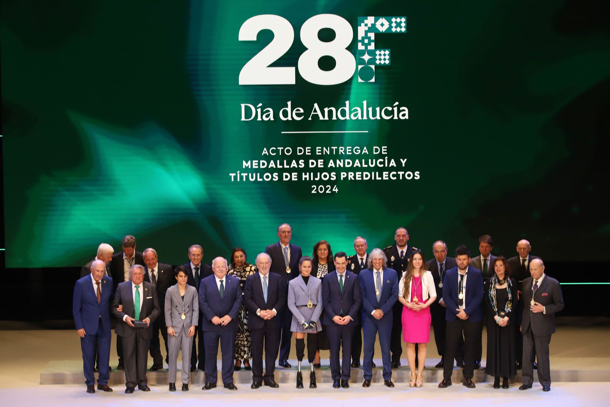 La gala del 28-F y la entrega de Medallas de Andalucía 2024, en imágenes