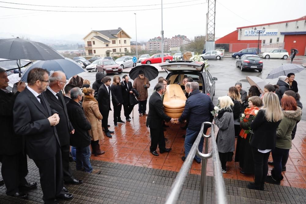 Funeral de Aurelia Díaz, una de las fallecidas en el incendio de El Berrón