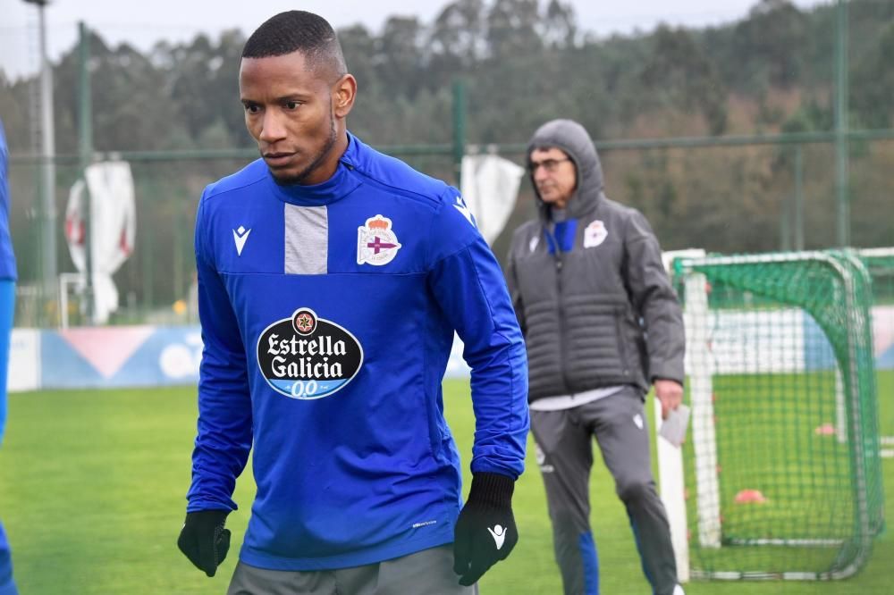 Primer entrenamiento de Beauvue con el Dépor