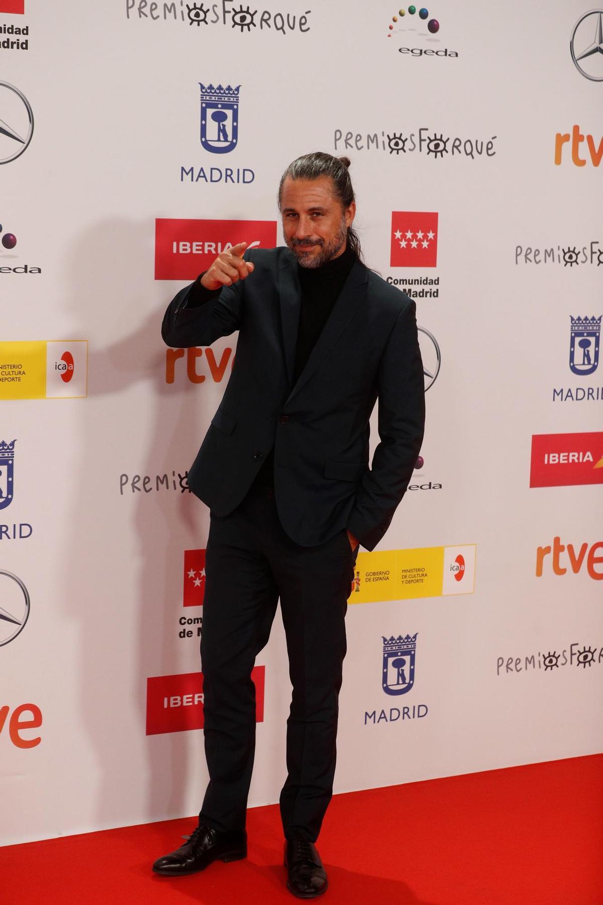 Hugo Silva, en la alfombra roja de los premios Forqué.