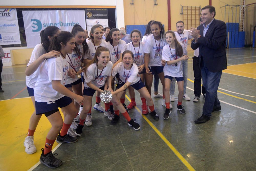 Susto en la final cadete femenina de baloncesto