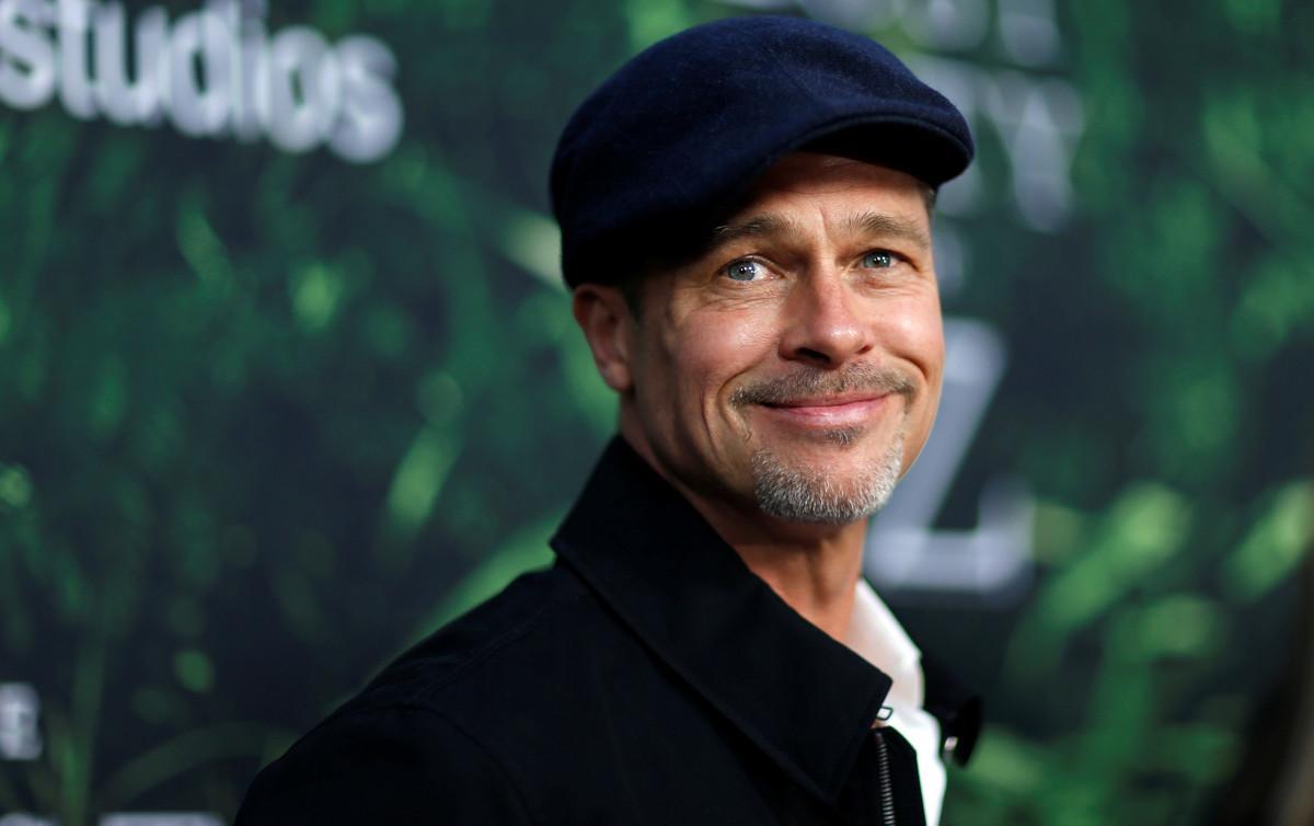 Producer Brad Pitt poses at the premiere of the movie The Lost City of Z in Los Angeles, California U.S., April 5, 2017.   REUTERS/Mario Anzuoni