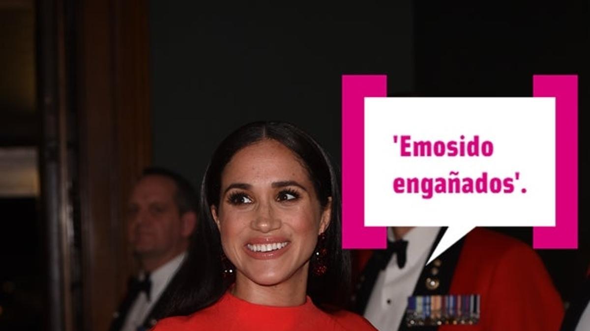 Meghan Markle vestida de rojo