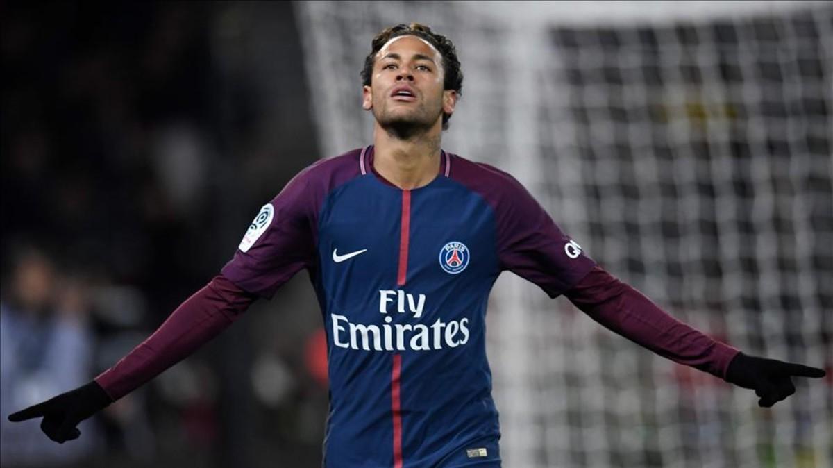 Neymar fue protagonista en el último partido del PSG