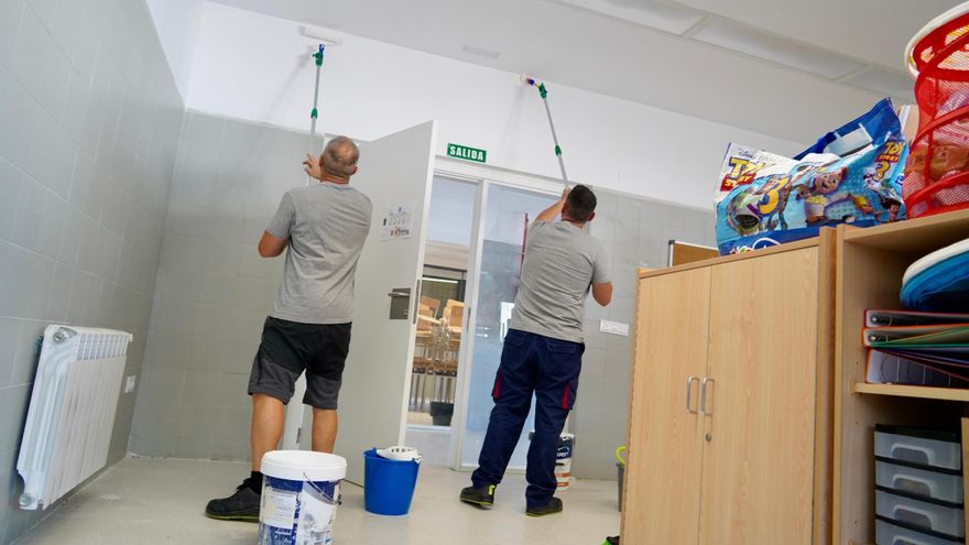 Los colegios de Badajoz empiezan a ponerse a punto al acabar el curso