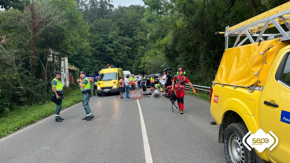 La intervención en el accidente de Llanes.