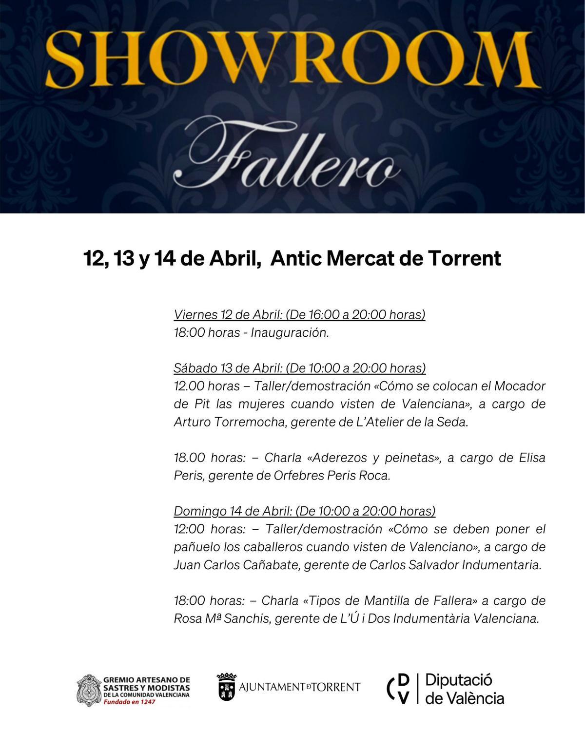 Programa del Showroom fallero de Torrent