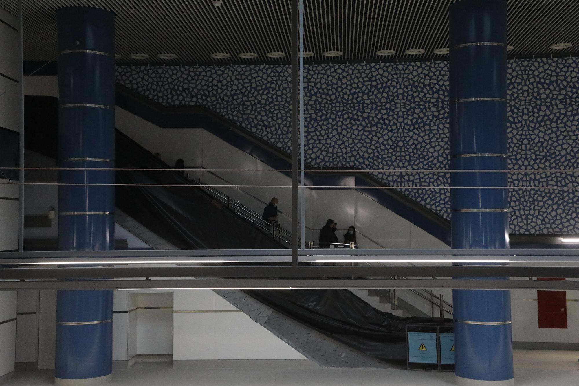 Así está la estación de la linea 10 Amado Granell