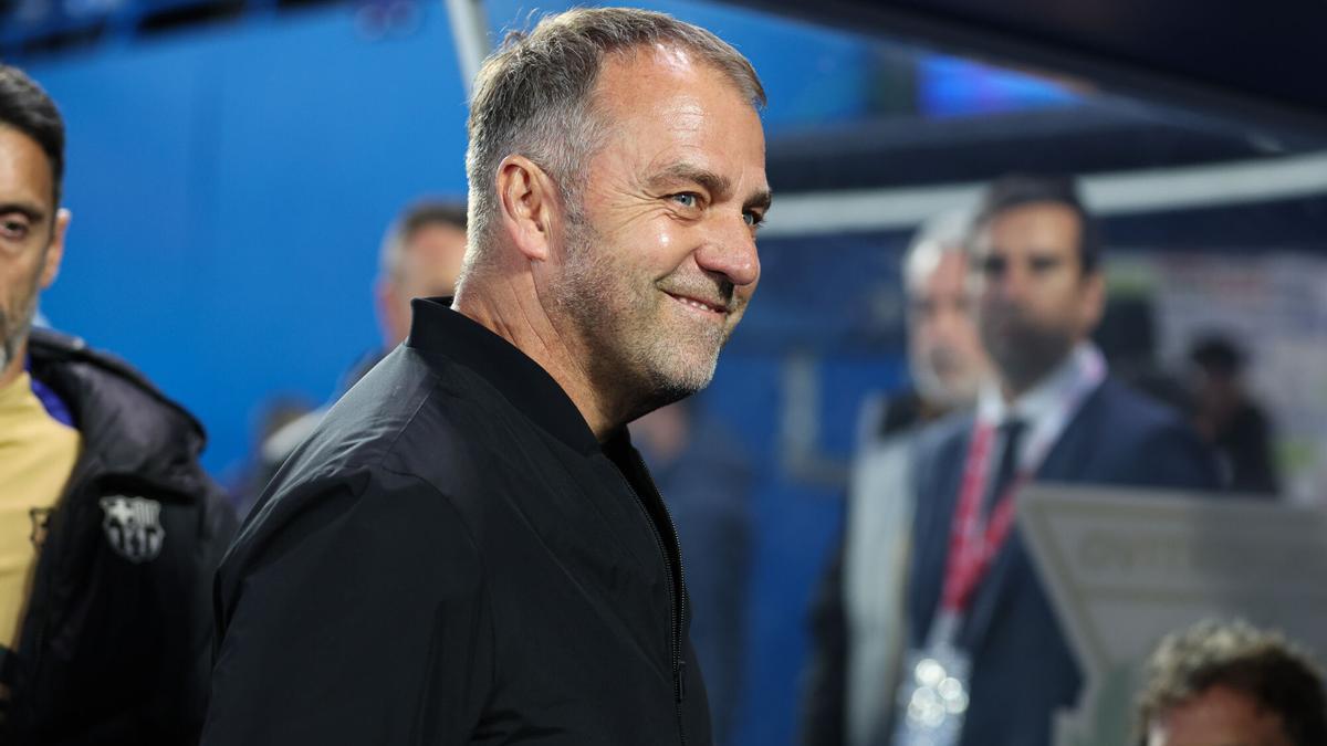 Hansi Flick, en el estadio del Leganés.