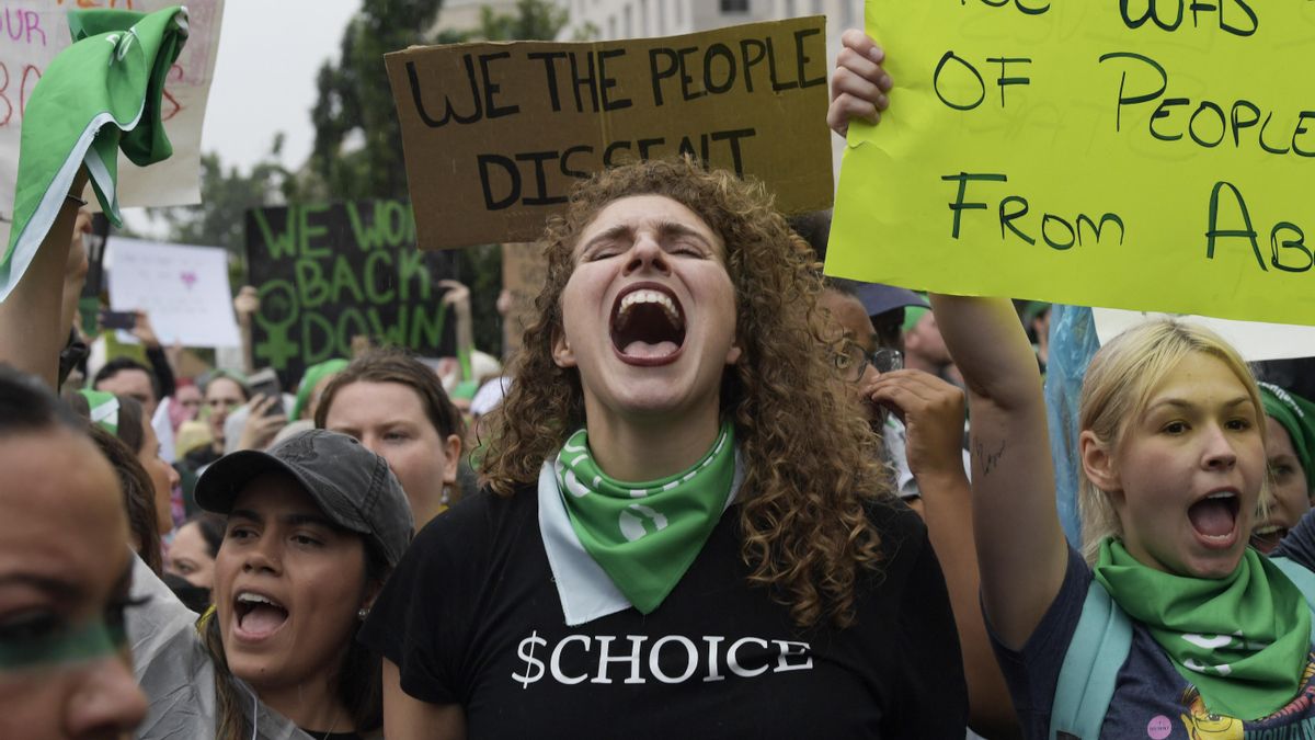 Imagen de una manifestación a favor del aborto en Washington.