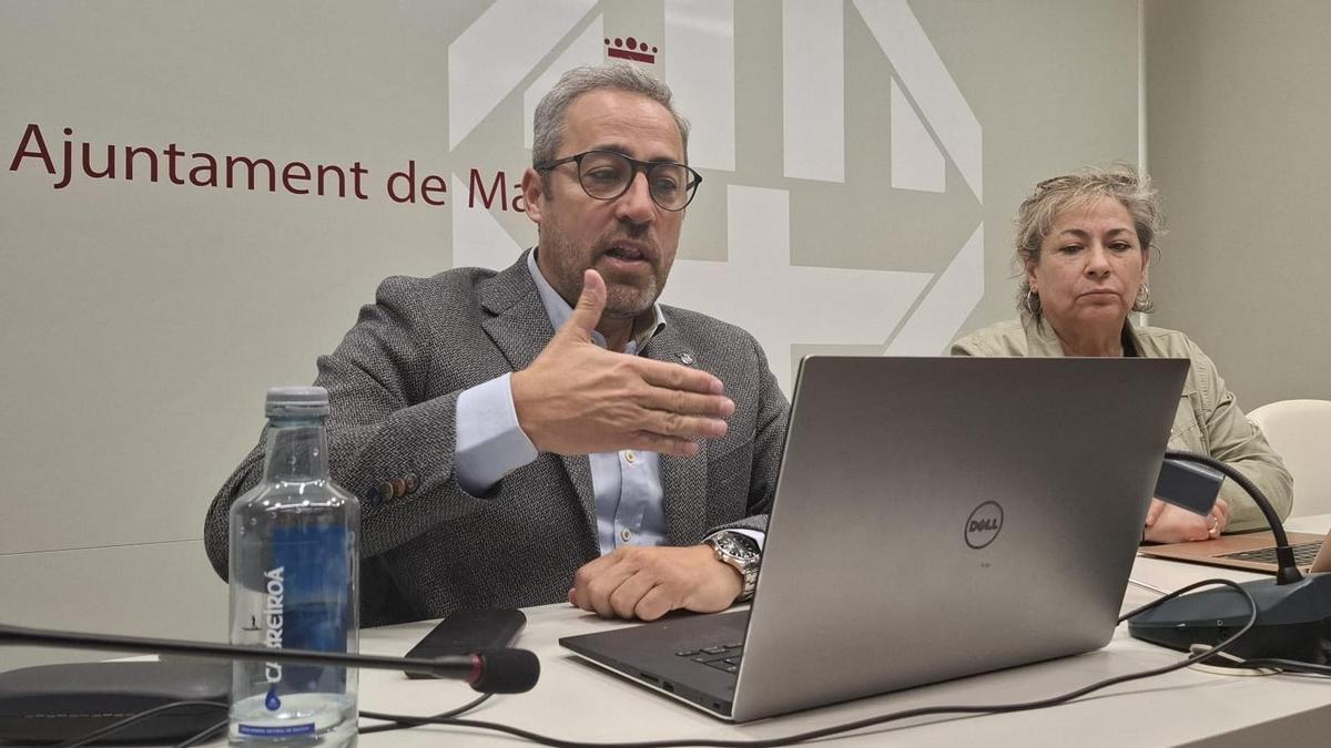 Ramon Bacardit i Lluïsa Tulleuda, a la roda de premsa