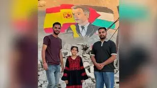 Los gazatíes que pintan murales de Lamine Yamal y Pedro Sánchez: “Queríamos dar las gracias a España por su apoyo a Palestina”